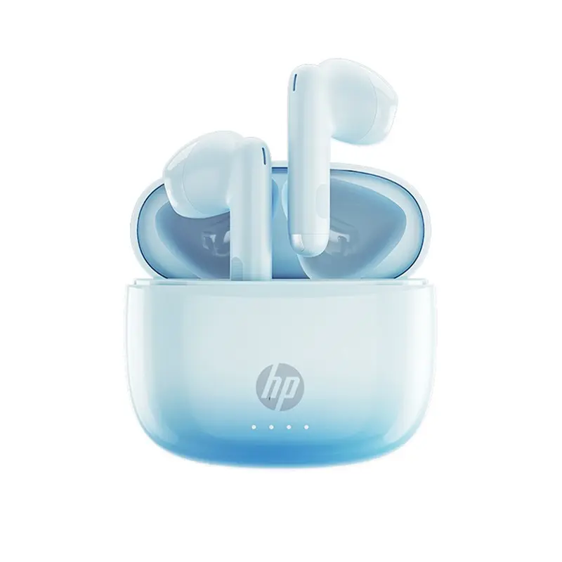 HP True Wireless Earbuds - Semi-In-Ear Noise-Cancelling Stereo Headphones with Enhanced Bass, IPX4 Waterproof Design for Fitness and Sports