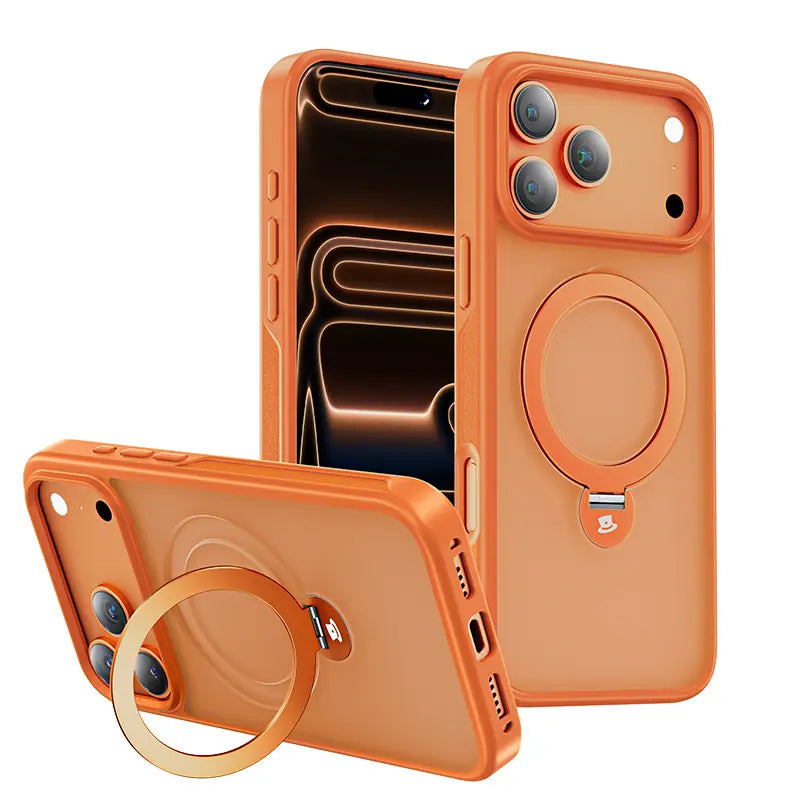 MAGIC JOHN 360 Degrees Rotating Magnetic Stand Phone Case for Iphone and Samsung