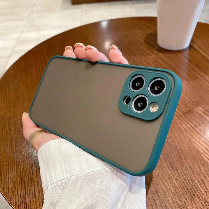 Shockproof Silicone Phone Case - Minimalist Design for iPhone, 1 Count, Ideal Phone Accessory Gift