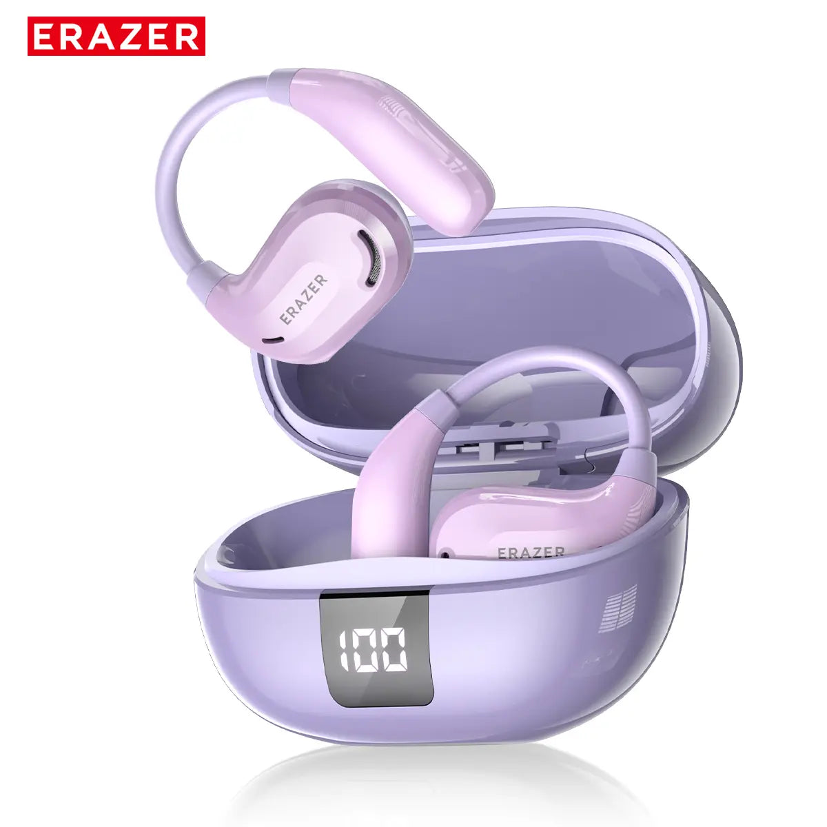 ERAZER Xt66Pro OWS Wireless Bluetooth Earphones with Hi-Fi Audio, Lightweight Design, Built-In Microphone, and Premium Sound Quality