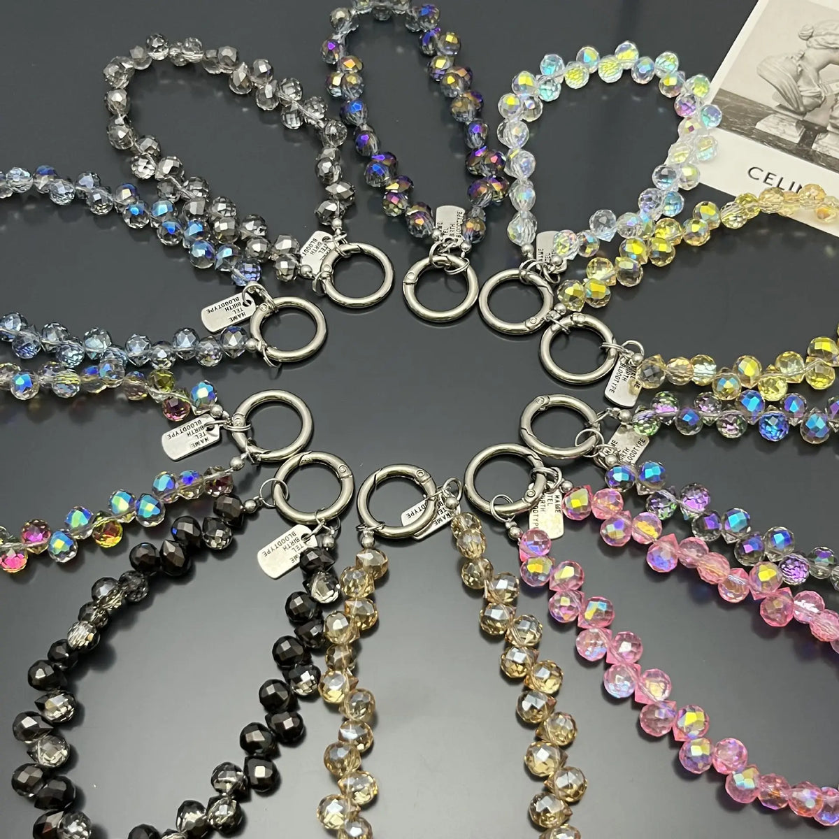 Elegant Beaded Sparkling Phone Wrist Strap - Stylish Smartphone Accessory with Bracelet Design for Women, Ideal Valentine’s Day Gift
