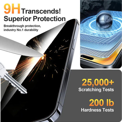 One Fish 2-Pack Screen Protector for iPhone 17 Pro Max / 17 Pro, Samsung, and Google | Privacy Protection, Polarized Eye Care, Scratch-Resistant, Easy Installation, Phone Accessories