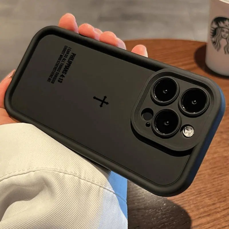 Premium Soft Silicone Smartphone Case for iPhone 18 Pro Max, 17, 16 Plus, 15, 14, 13, 12, 11, XR, Air - E Faithful Tech Stylish Gift, Comprehensive Full Body Protection, Shockproof, Non-Slip, Durable Mobile Accessory
