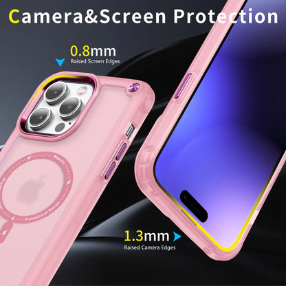 Magnetic Shockproof Protective Case for iPhone 15 Pro Max, 14, 13, and 12