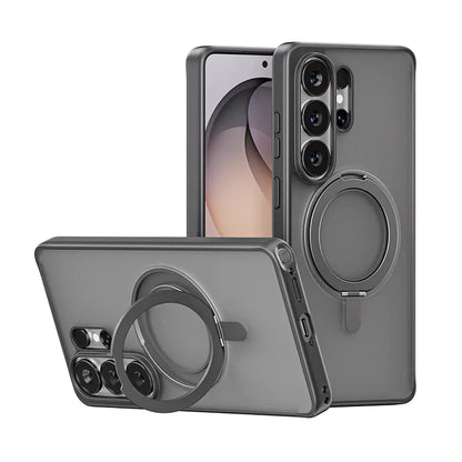 MAGIC JOHN 360 Degrees Rotating Magnetic Stand Phone Case for Iphone and Samsung