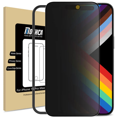 Mothca Matte Privacy Screen Protector for Iphone 13/14/15/16/17 Pro Max plus with Easy Installation Tool, anti Spy anti Glare Full Coverage Tempered Glass Film, Anti-Fingerprint, Case Friendly Smooth as Silk Protective Shockproof