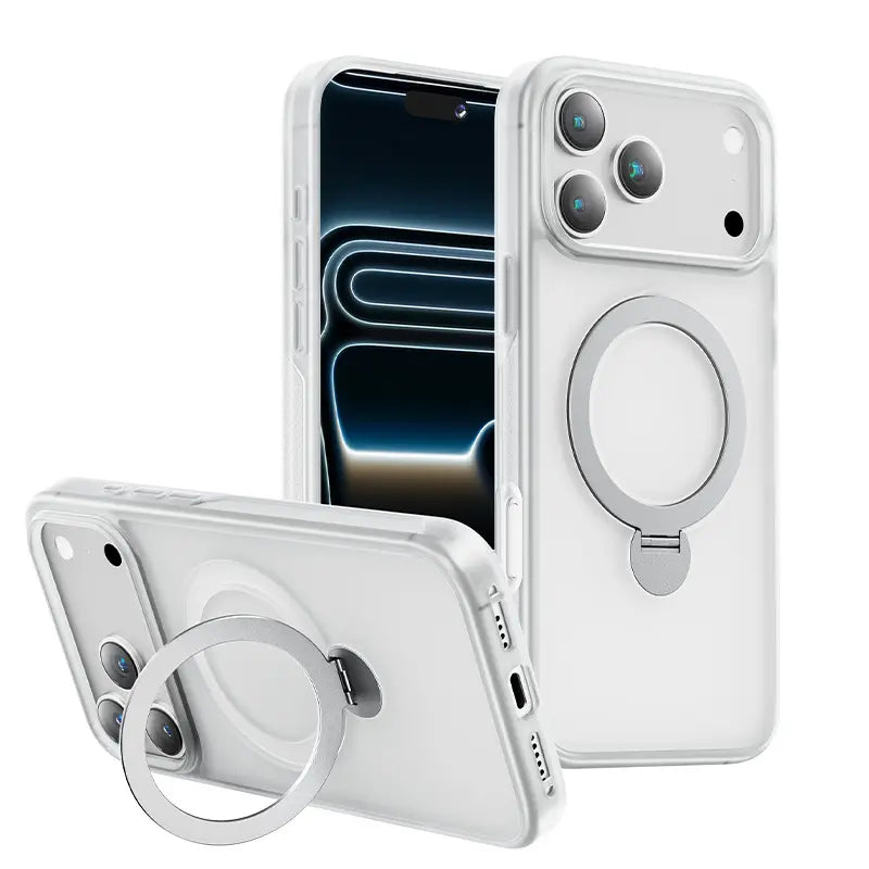 MAGIC JOHN 360 Degrees Rotating Magnetic Stand Phone Case for Iphone and Samsung