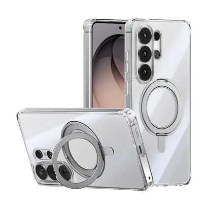 MAGIC JOHN 360 Degrees Rotating Magnetic Stand Phone Case for Iphone and Samsung