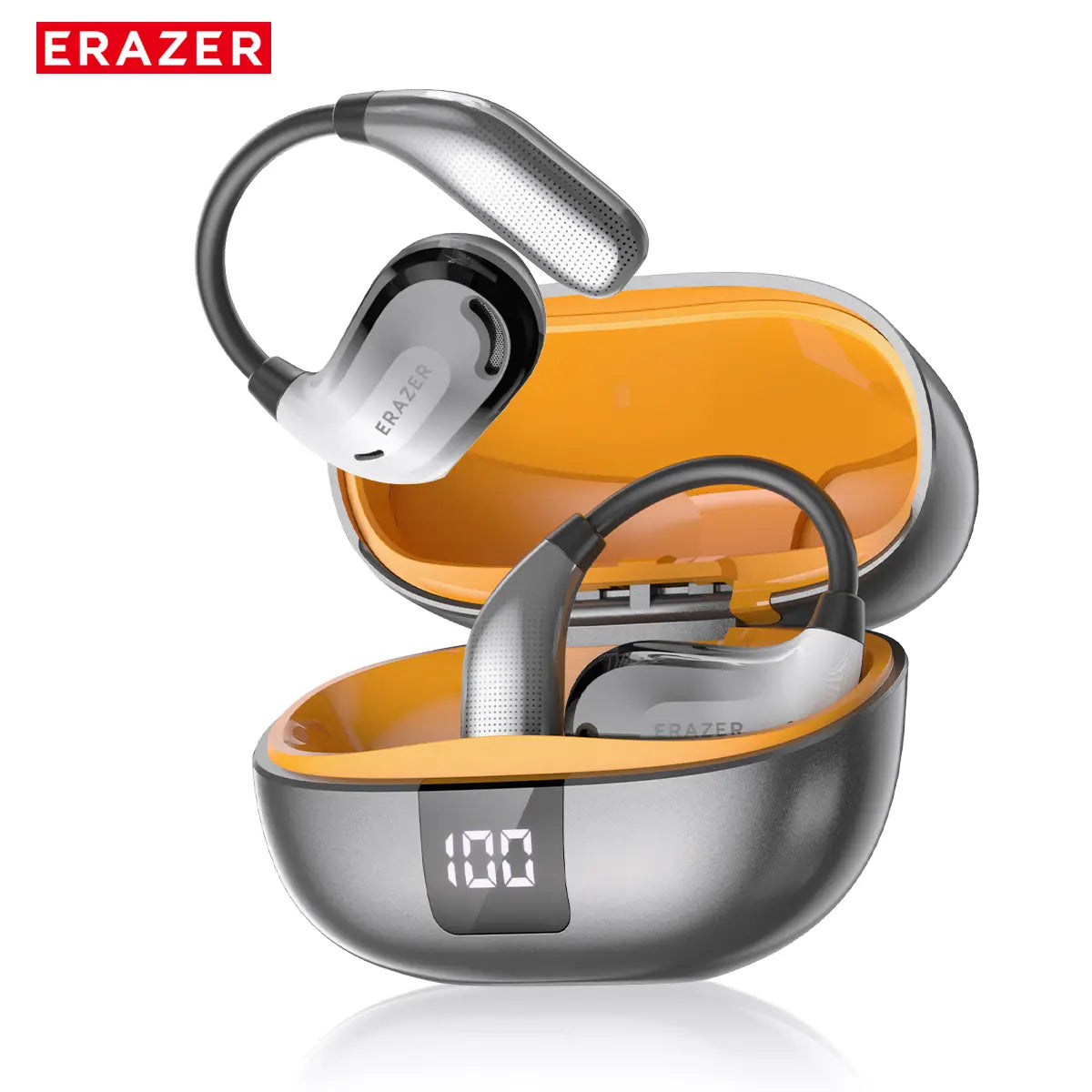 ERAZER Xt66Pro OWS Wireless Bluetooth Earphones with Hi-Fi Audio, Lightweight Design, Built-In Microphone, and Premium Sound Quality