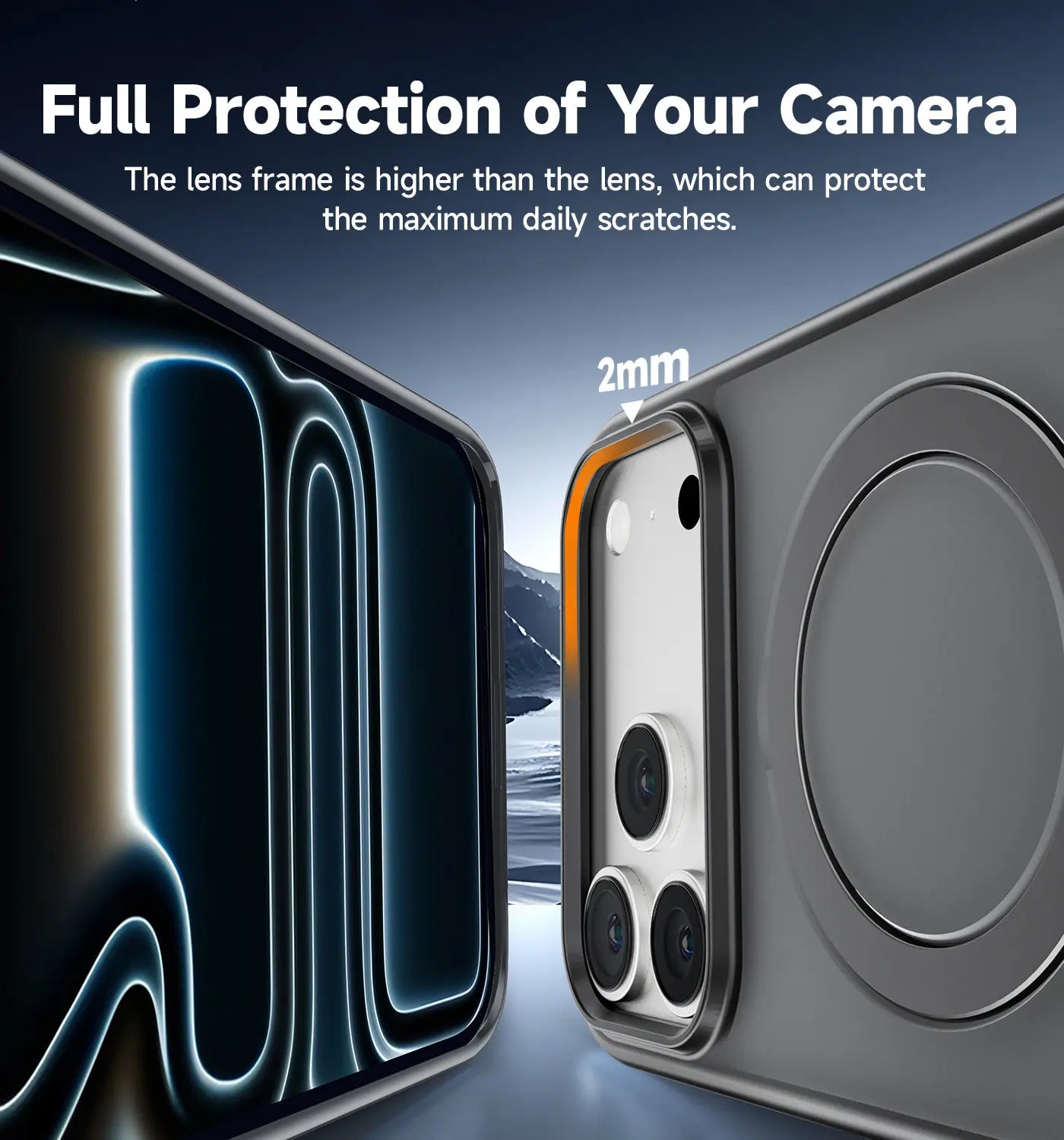 MAGIC JOHN 360 Degrees Rotating Magnetic Stand Phone Case for Iphone and Samsung