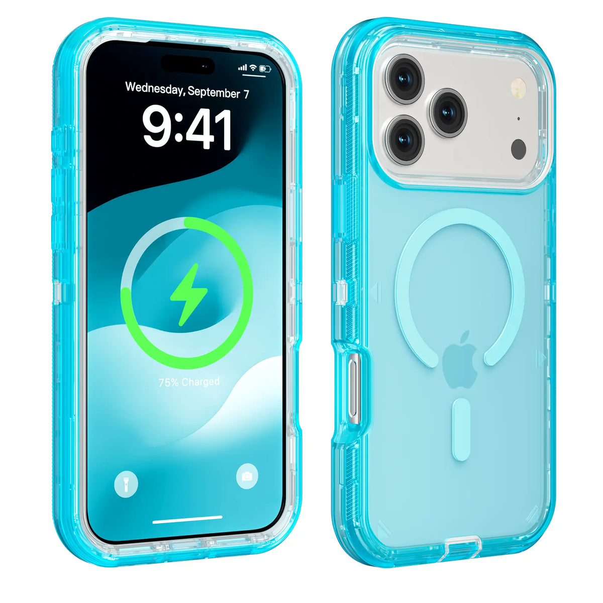 3-in-1 Transparent Phone Case for iPhone 17 Pro Max, Compatible with MagSafe, Durable Dual-Layer Magnetic Design, Heavy-Duty Shockproof and Anti-Drop Protection