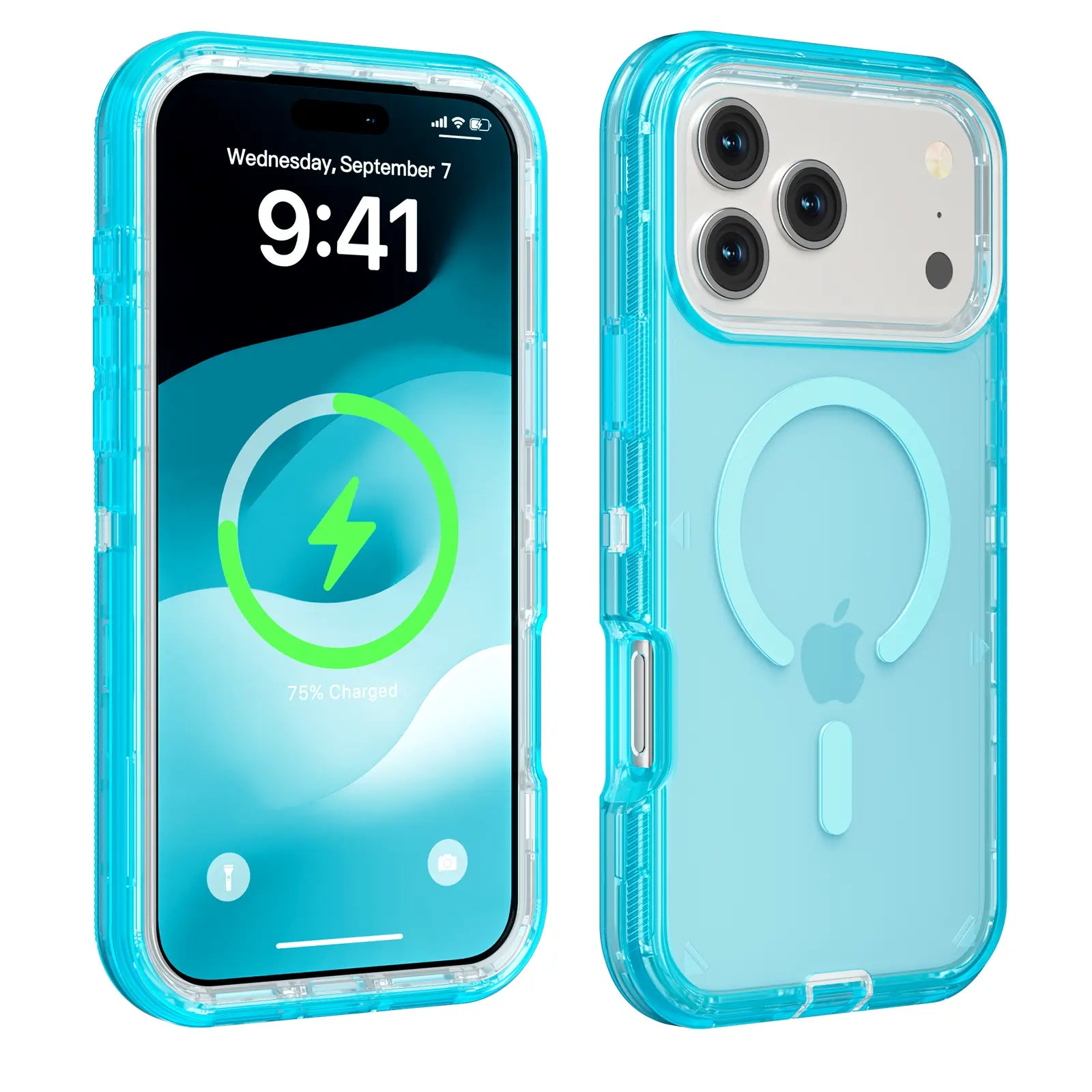 3-in-1 Transparent Phone Case for iPhone 17 Pro Max, Compatible with MagSafe, Durable Dual-Layer Magnetic Design, Heavy-Duty Shockproof and Anti-Drop Protection