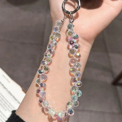 Elegant Beaded Sparkling Phone Wrist Strap - Stylish Smartphone Accessory with Bracelet Design for Women, Ideal Valentine’s Day Gift