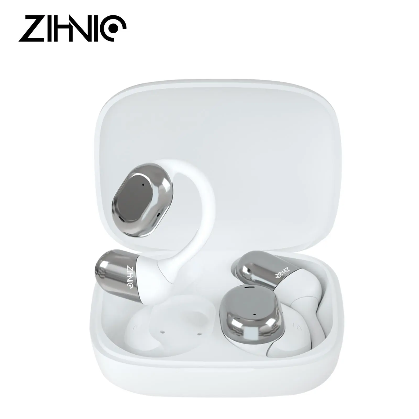 ZIHNIC ZN-S05 Wireless Open-Ear Headset - V5.4 Waterproof Sport Earbuds with IPX5 Rating, Hi-Fi Sound, Built-In Microphone, Enhanced Bass for Motorcycle Rides, Gaming Consoles, and Mobile Devices